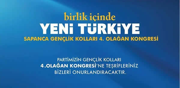 AK Parti Sapanca Gençlik Kolları 4. Olağan Kongresi