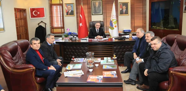 Mustafa İsen'den Başkan Yılmazer'e Ziyaret