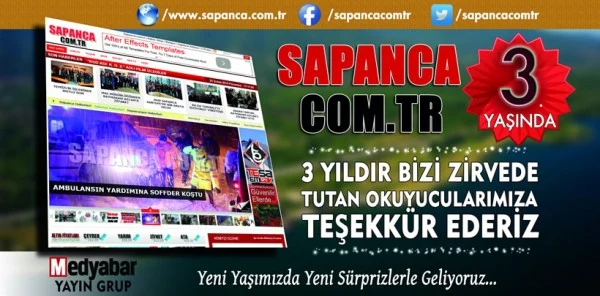 Sapanca.com.tr 3 Yaşında