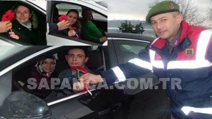 Jandarma'dan Sevgililer Günü Sürprizi