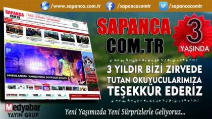 Sapanca.com.tr 3 Yaşında