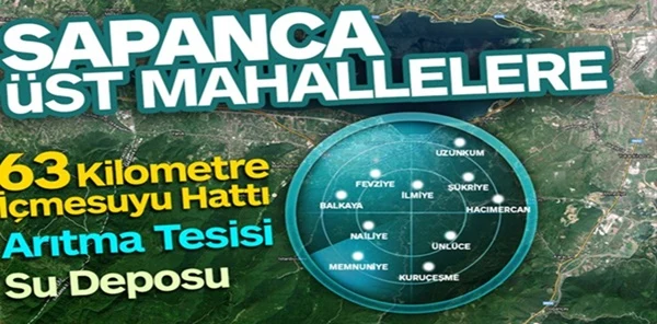 Sapanca'ya Yeni İçmesuyu Yatırımları Geliyor