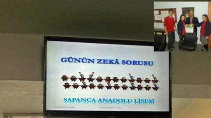 Sapanca Anadolu Lisesi'nde Günün Zeka Sorusu
