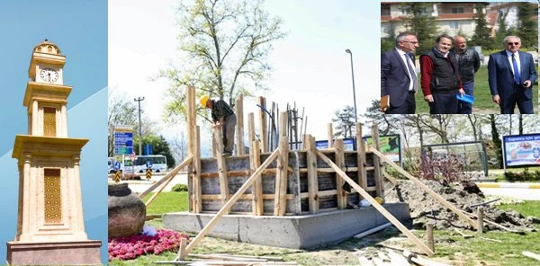 Sapanca'nın İlk Modern Saat Kulesi Dikiliyor