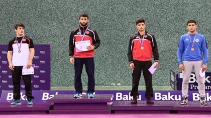 Azerbaycan Güreş Federasyonu Kupası'nda Yunus Emre Başar Bronz Madalya Kazandı