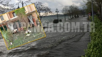 Sapanca Gölü Kenarında Bulunan Evleri Su Bastı