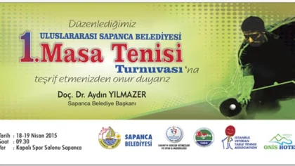 Sapanca Uluslararası Masa Tenisi Turnuvasına Hazır
