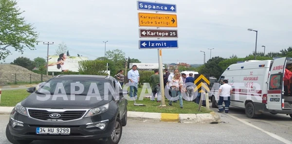 Sapanca TEM Kavşağında Meydana Gelen Trafik Kazasında Havva Tanta Yaralandı