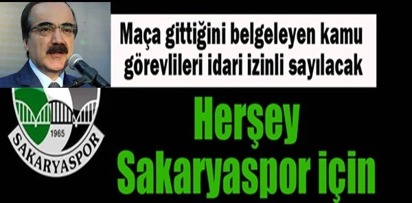 Vali Coş:'sakaryaspor için Kolaylık Sağlarız