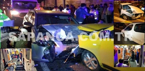 Sapanca'da Zincirleme Trafik Kazası: 6 Yaralı