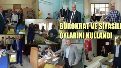 Bürokratlar ve Sapancalı Siyasiler Oylarını Kullandı