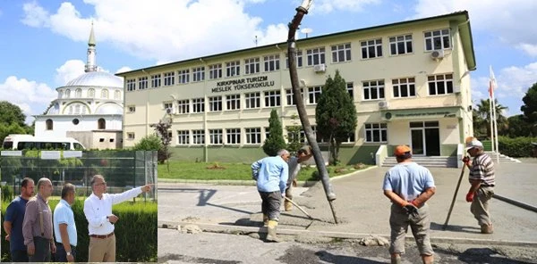 Kırkpınar Turizm Meslek Yüksekokulu Bahçesine Düzenleme