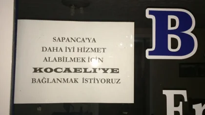 Sapanca'dan Sakarya Büyükşehir'e Tepki