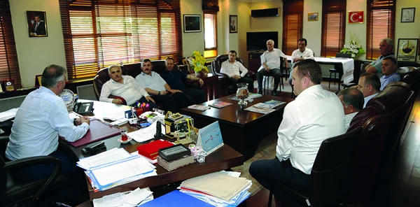 Başkan Yılmazer'i Ziyaret Ettiler