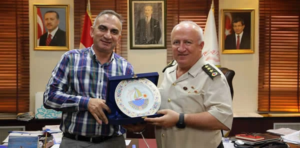 Jandarma Alay Komutanı Adnan Şimşiroğlu'dan Yılmazer'e Veda Ziyareti