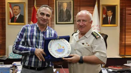 Jandarma Alay Komutanı Adnan Şimşiroğlu'dan Yılmazer'e Veda Ziyareti