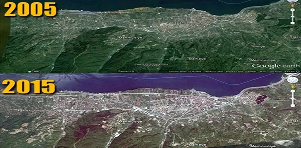Google'dan Sapanca'ya Bakınca