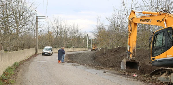 Sapanca'da Yol Genişletme Çalışmaları