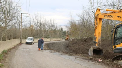 Sapanca'da Yol Genişletme Çalışmaları