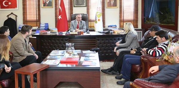 Başkan Yılmazer'i Ziyaret Ettiler