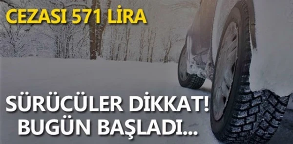 Kış Lastiği Takma Zorunluluğu Bugünden İtibaren Başladı