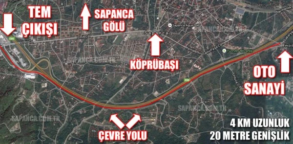 Sapanca Çevre Yolu Projesi Resmen Start Alıyor