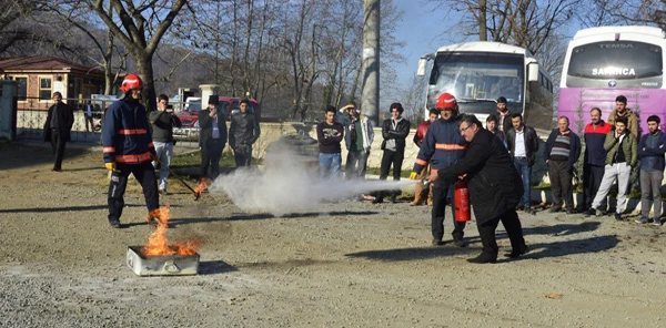 Sapanca Myo'da Yangın Tatbikatı