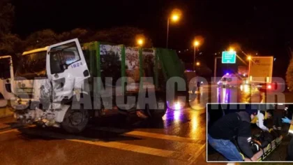 Çöp Kamyonuyla Tır Çarpıştı: 3 Yaralı