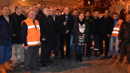Atalay, Yeni Yıla Sapanca'da İşçilerle Girdi