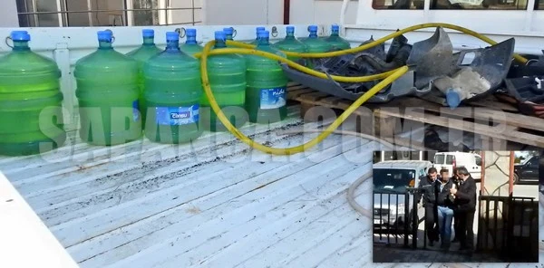 Mazot Hırsızı Damacanalarla Yakalandı