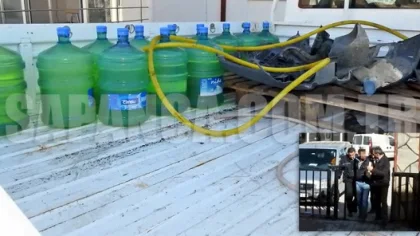 Mazot Hırsızı Damacanalarla Yakalandı