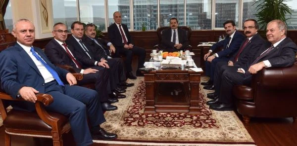 Bakan Çelik'i Ankara'da Ziyaret Ettiler