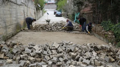 Parke Yol Çalışmaları Tam Gaz