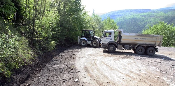 Balkaya'da Yol Çalışmaları