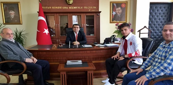 Şampiyon'dan Kaymakam Yıldırım'a Ziyaret