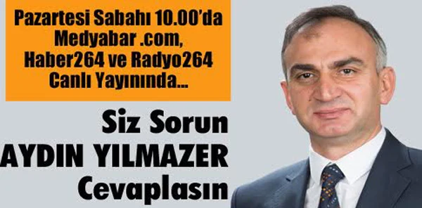 Yılmazer Canlı Yayın Konuğu Olacak