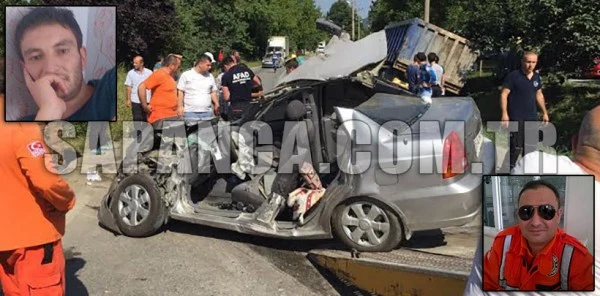 AFAD Personelleri Sapanca'da Kaza Yaptı: 2 Ölü, 1 Yaralı