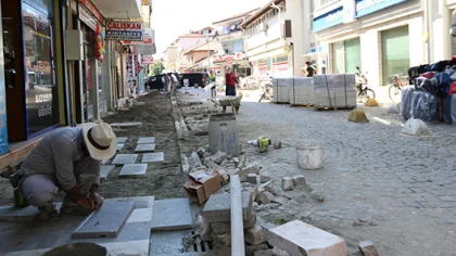 Sapanca Çarşısı'nda Çalışmalar Sürüyor