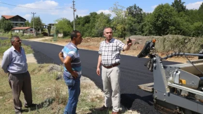 Yılmazer'den Toçoğlu'na Asfalt Teşekkürü