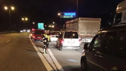 TEM Otoyolu'nda Şüpheli Araç Araması