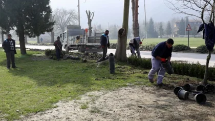Sapanca Belediyesi Park ve Bahçeler Müdürlüğü Bahar Çalışmalarına Başladı
