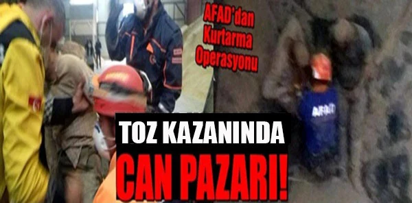 Mahsur Kalan 2 İşçiyi AFAD Ekipleri Kurtardı