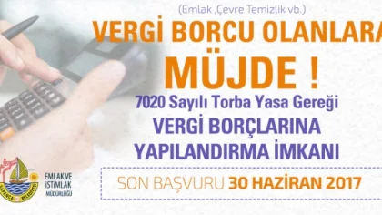 Belediyeden Vergi Borçlarına Yapılandırma Fırsatı