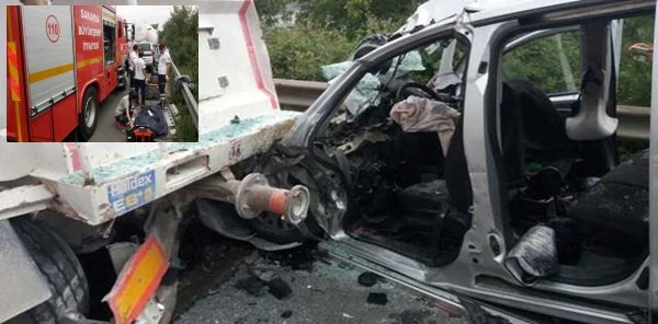 TEM'de Feci Kaza: 4 Ölü, 1 Yaralı