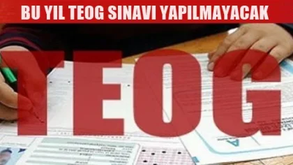 Bu Sene Teog Sınavı Yapılmayacak