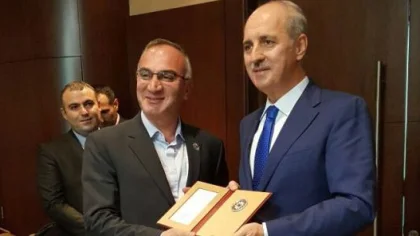 Bakandan Yılmazer'e Teşekkür Beratı