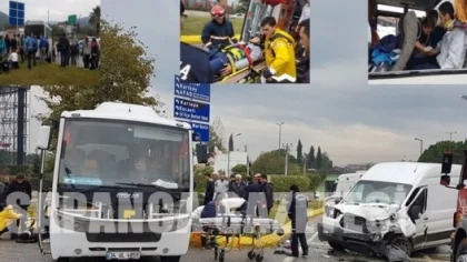 Sporcuların Midibüsü Kaza Yaptı: 12 Yaralı