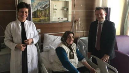 Kaymakam Kaptan'dan Hastane Ziyareti