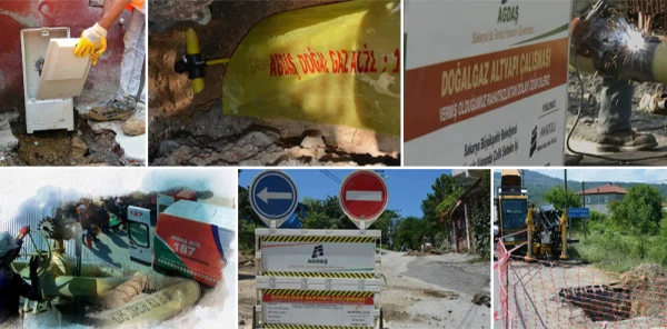Yanık'a Doğalgaz Verilmeye Başlandı
