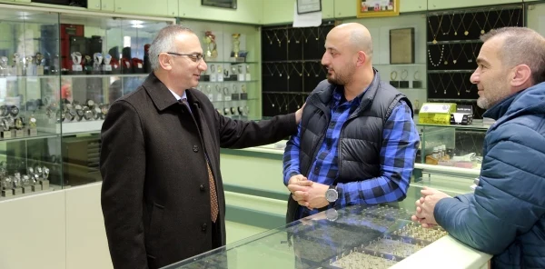 Başkan Yılmazer'den Esnaf Ziyaretleri